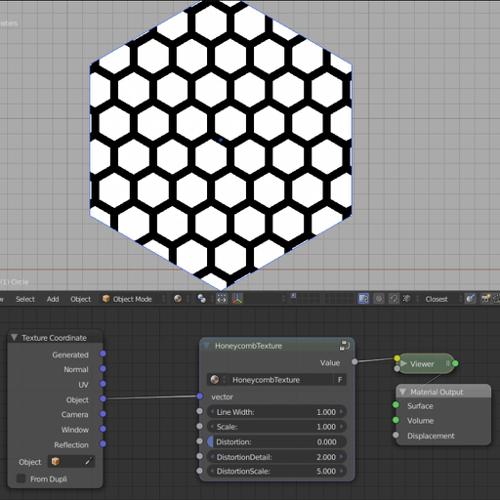Procedural honeycomb texture for Cycles preview image